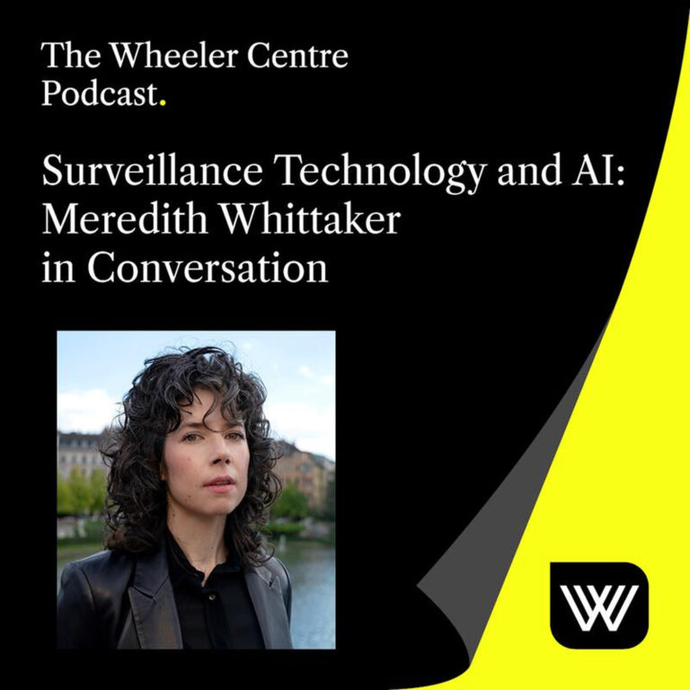 Surveillance Technology and AI: Meredith Whittaker in Conversation